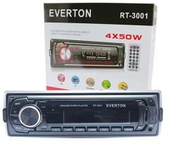 EVERTON RT-3001 USB/SD/FM/AUX MEKANİKSİZ OTO TEYP 4 X 50 WATT