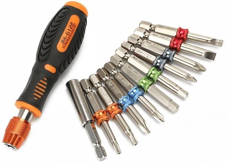 Jakemy JM-6122 Profesyonel Tornavida Seti 12 Parça