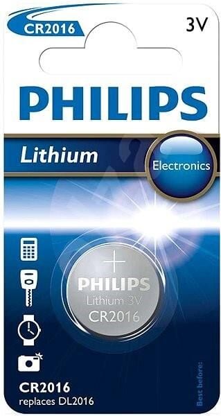 Philips Pil Minicell Lithium Cr-2016 Tekli