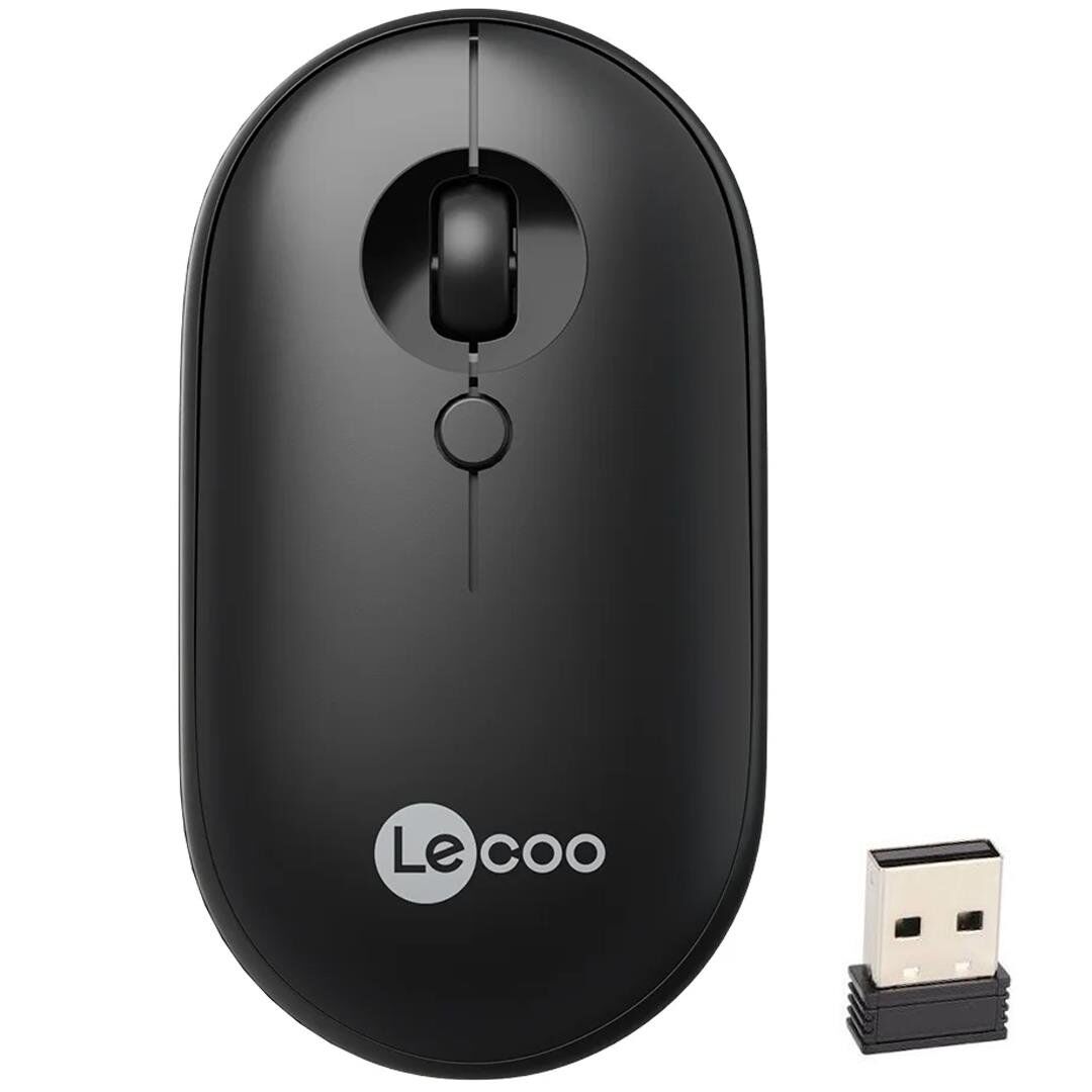 Lenovo Lecoo WS212 1600 DPI 4 Tuşlu Kablosuz Siyah Optik Mouse