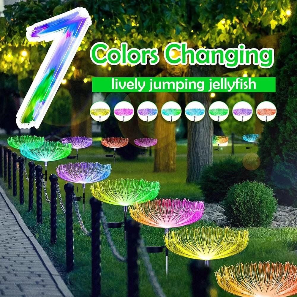 Powermaster PM-21642 Solar Ledli 7 Renk Değiştiren 2'li Paket Bahçe Dekorasyon Aydınlatma