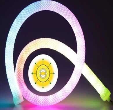 PowerMaster PM-26417 Animasyonlu Bluetooth Neon RGB Kumaş Örgülü Hortum Led 5 Metre 201 Modlu