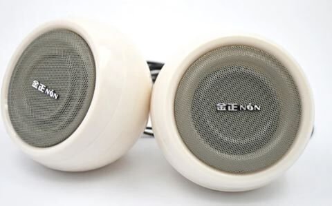 MagicVoice MV-24845 1+1 USB AUX Oval Multımedia Ses Sistemi Speaker - Hoparlör 2X3Watt