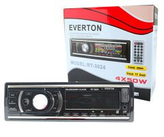 EVERTON RT-3024 USB/SD/FM/AUX MEKANİKSİZ OTO TEYP 4 X 50 WATT