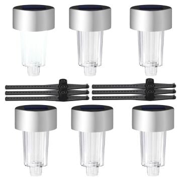 Powermaster PM-26960 Metal Gövdeli Dc 5V Beyaz Solar Balkon-Havuz-Bahçe Lambası (6'lı Paket)