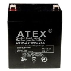 Atex AX12-4.2 12 Volt 4.2 Amper Kuru Akü (90x70x101 Mm)