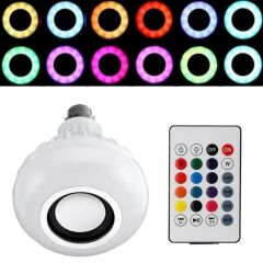 Ledx Al-SPKR Kumandalı Bluetooth Hoparlör Ampul 500 Lümen Rgb Ledli E27 Lamba