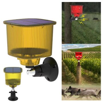 PowerMaster PM-26956 Mikrofonlu Sesli Hayvan Kovucu Alarm Cihazı Solar Panelli