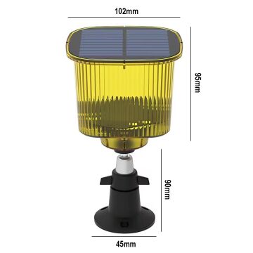 PowerMaster PM-26956 Mikrofonlu Sesli Hayvan Kovucu Alarm Cihazı Solar Panelli