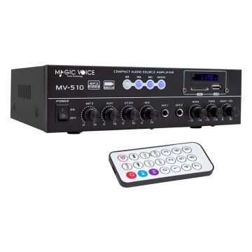 Magicvoice MV-510 50 Watt Usb-Sd-Bluetooth Girişli Hat Trafolu Ses Mixer