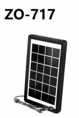 PowerMaster ZO-717 Güneş Panelli Şarj Ünitesi