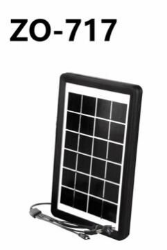 PowerMaster ZO-717 Güneş Panelli Şarj Ünitesi