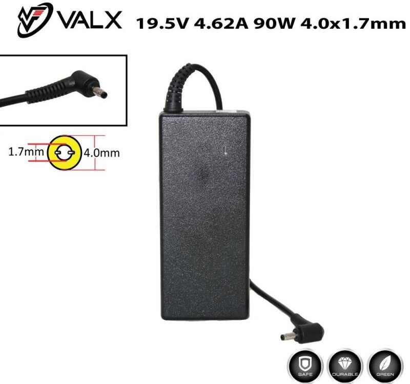 Valx 19.5V 4.62A 90W Notebook Adaptör 4.0x1.7mm Casper Ultrabook