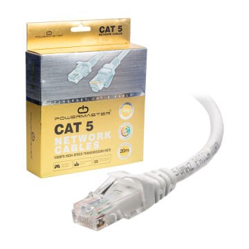 PowerMaster Cat5 20 Metre RJ45 Patch Network Ethernet İnternet Kablosu