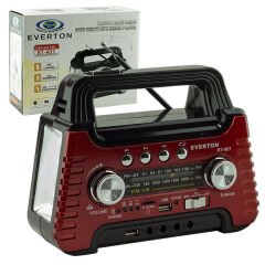 EVERTON RT-907 SOLAR PANEL GİRİŞLİ MÜZİK KUTUSU USB/SD/FM/SW