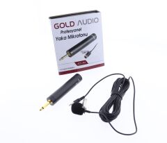Gold Audio Acs-444 Yaka Mikrofonu 6Mt. Kablolu