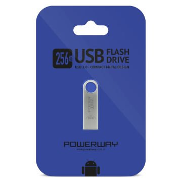 Powerway 256GB Metal Flash Bellek 2.0 USB Bellek