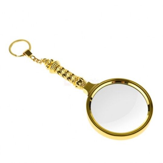 Nikula-5x90mm Tüm Metal Altın Renkli, Hediye Büyüteç,Optik Lensler