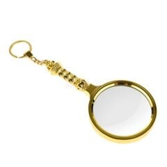 Nikula-5x90mm Tüm Metal Altın Renkli, Hediye Büyüteç,Optik Lensler