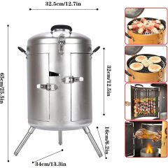 SUNUP SN-26266 GÜMÜŞ BARBEKÜ MANGAL IZGARASI