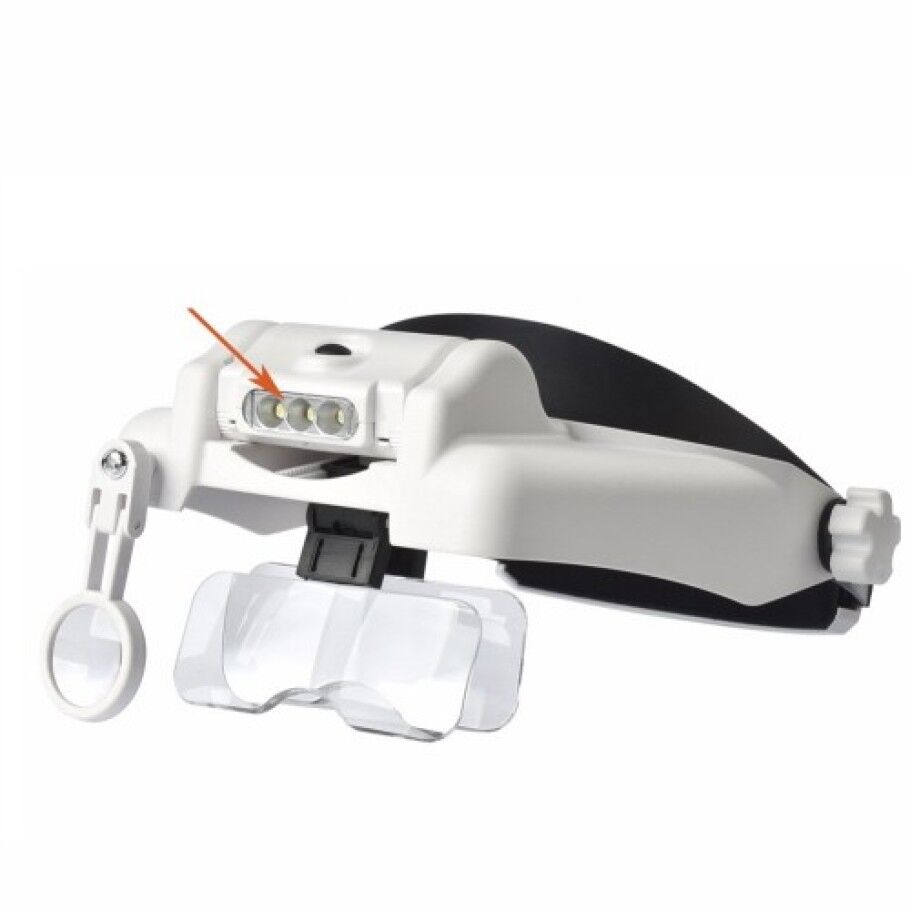 Nikula-3 Led Lambalı Şapka Tıp Büyüteç 3 Lensli- MG81000S