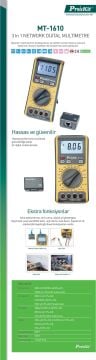 Proskit Mt-1610 3 In 1 Network Dijital Multimetre / Ölçü Aleti