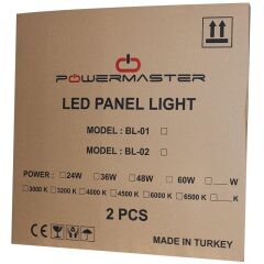 LEDX AL-SLM 40W 60x60 6400K Beyaz SMD Sıva Altı Led Panel Armatür