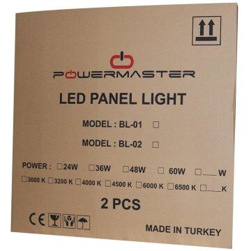 LEDX AL-SLM 40W 60x60 6400K Beyaz SMD Sıva Altı Led Panel Armatür