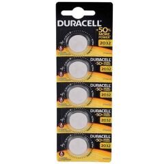 Duracell CR2032 Lityum Düğme Pil (5'li Paket)