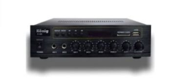 König K-100 - 80 Watt Usb/Bluetooth/2 Mik Giriş Trafolu Anfi