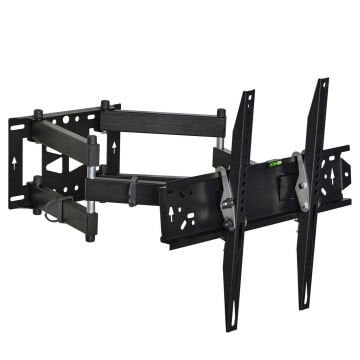 Vontech VT-952 HC Pro 55-98'' Çift Kollu Kilitli Hareketli Televizyon Duvar Askı Aparatı