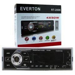 EVERTON RT-2006BT USB/SD/FM/AUX/BT BLUETOOTHLU MEKANİKSİZ OTO TEYP 4 X 50 WATT