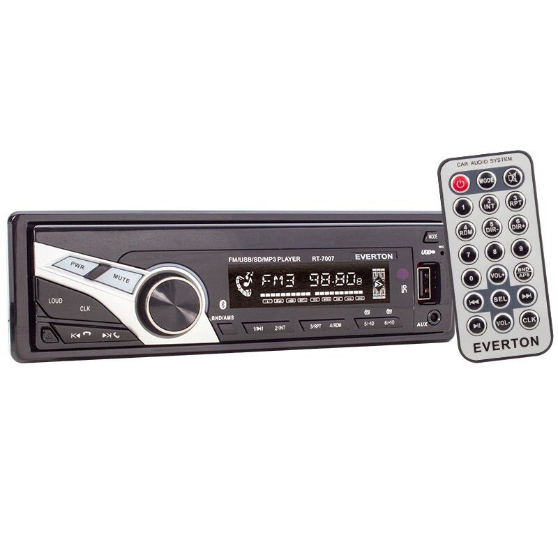 EVERTON RT-7007 ÇIKMA KAFA USB/SD/FM/AUX MEKANİKSİZ OTO TEYP 4 X 50 WATT