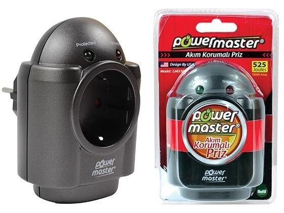 Powermaster Gmx-100H Tekli Akım Korumalı Priz