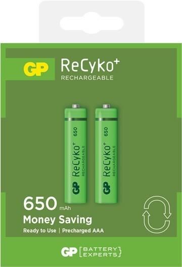 Gp 650 Mah Şarj Edilebilir Aaa Pil Recyko+Rechargeable