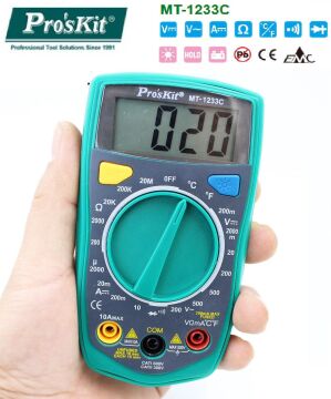 Proskit Mt-1233D Dıgıtal Multimetre (Kare Sinyal, Direnç)
