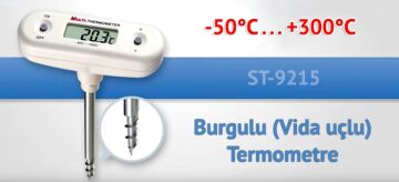 ST9215 Donmuş Ürünler İçin Burgu Uçlu Termometre