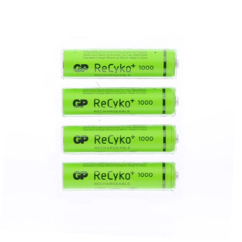 Gp 1000 Mah Şarj Edilebilir Aaa Pil Recyko+Rechargeable (4'lü Paket)