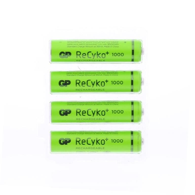Gp 1000 Mah Şarj Edilebilir Aaa Pil Recyko+Rechargeable (4'lü Paket)