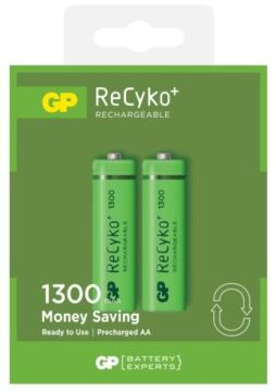 GP ReCyko+ 1300mAh Şarjlı Kalem Pil 2'li Paket AA