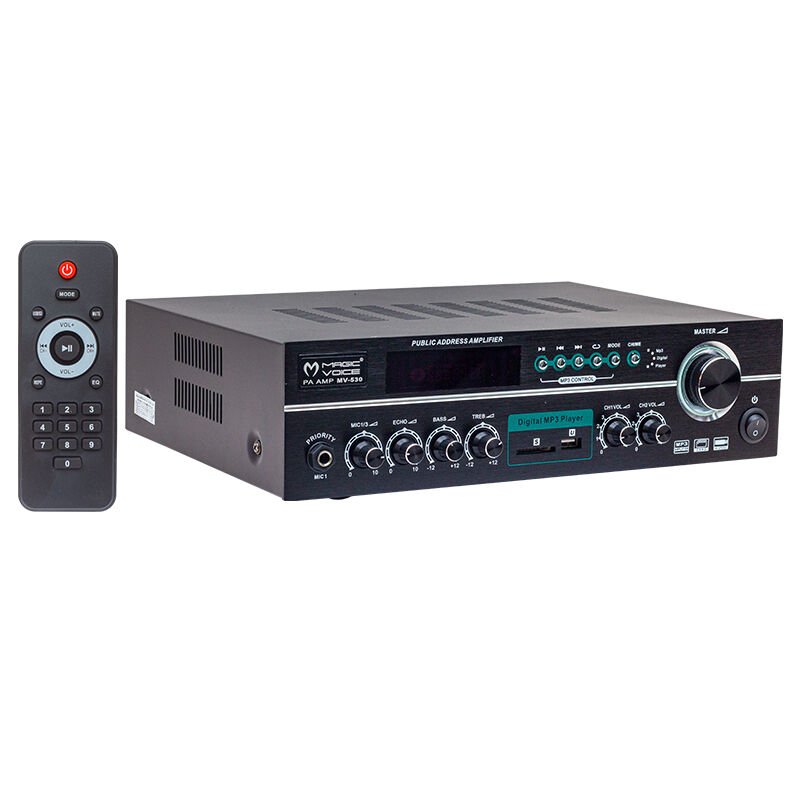 Magicvoice MV-530 120 Watt Usb-Sd-Bluetooth 2 Bölgeli Hat Trafolu Anfi