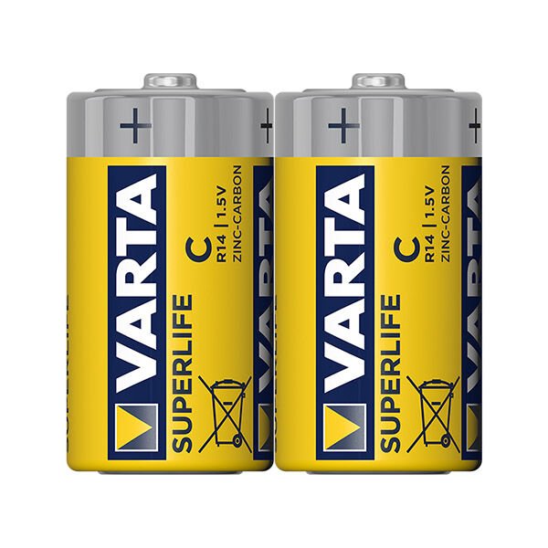 Varta Superlife Çinko Orta C Boy Pil (24'lü Paket)