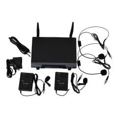 Westa WM-202T 1 Alıcı + 2 Yaka (Lavalier) Kablosuz Uhf Mikrofon Seti