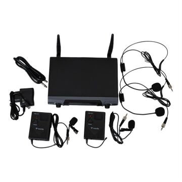 Westa WM-202T 1 Alıcı + 2 Yaka (Lavalier) Kablosuz Uhf Mikrofon Seti