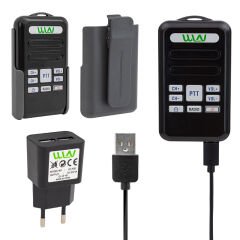 Wln KD-C80 3-5 Km 16 Kanal Radyolu Deprem Çantası İçin Mini Telsiz