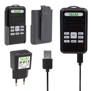 Wln KD-C80 3-5 Km 16 Kanal Radyolu Deprem Çantası İçin Mini Telsiz