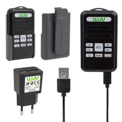 Wln KD-C80 3-5 Km 16 Kanal Radyolu Deprem Çantası İçin Mini Telsiz