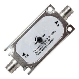 Mag Ayarlı Hat Kuvvetlendirici Güçlendirici Inline Amplifier 47-2150Mhz (15-30DB)