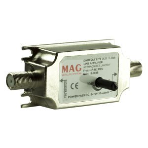 Mag Ayarlı Hat Kuvvetlendirici Güçlendirici Inline Amplifier 47-2150Mhz (15-30DB)