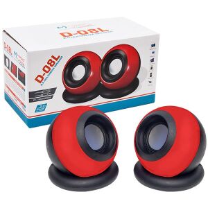 MagicVoice D-08L 1+1 USB Mini Oval Hoparlör - Speaker (2*3 Watt - 4 Ohm)